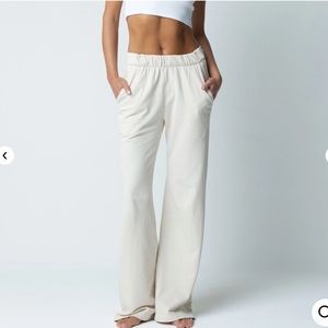 Talentless WOMENS FRENCH TERRY LOUNGE PANT - Bone / XS